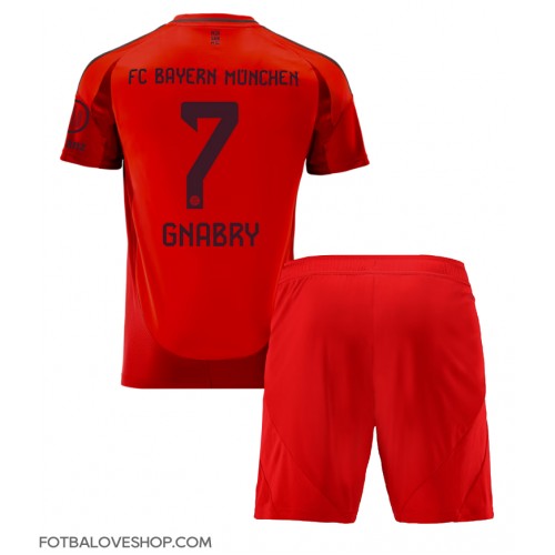 Bayern Munich Serge Gnabry #7 Dětské Domácí Dres 2024-25 Krátký Rukáv (+ trenýrky)