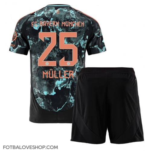 Bayern Munich Thomas Muller #25 Dětské Venkovní Dres 2024-25 Krátký Rukáv (+ trenýrky)