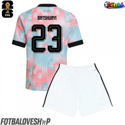 Belgie Michy Batshuayi #23 Dětské Venkovní Dres MS 2026 Krátký Rukáv (+ trenýrky)