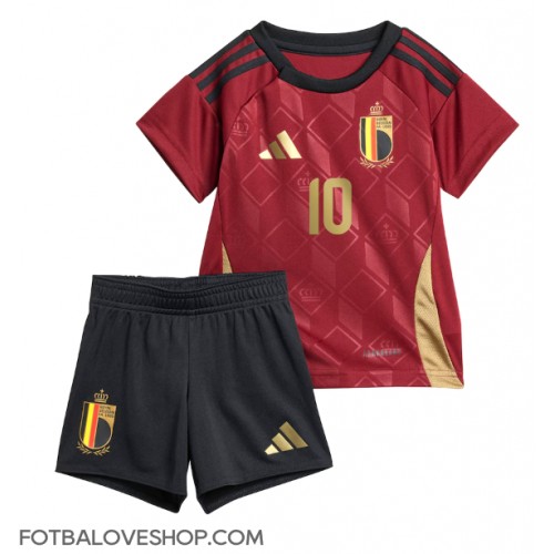 Belgie Romelu Lukaku #10 Dětské Domácí Dres ME 2024 Krátký Rukáv (+ trenýrky)