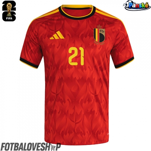 Belgie Timothy Castagne #21 Domácí Dres MS 2026 Krátký Rukáv