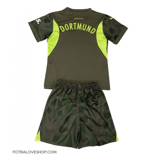 Borussia Dortmund Brankářské Dětské Venkovní Dres 2024-25 Krátký Rukáv (+ trenýrky)