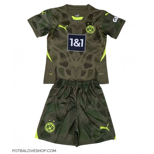 Borussia Dortmund Brankářské Dětské Venkovní Dres 2024-25 Krátký Rukáv (+ trenýrky)