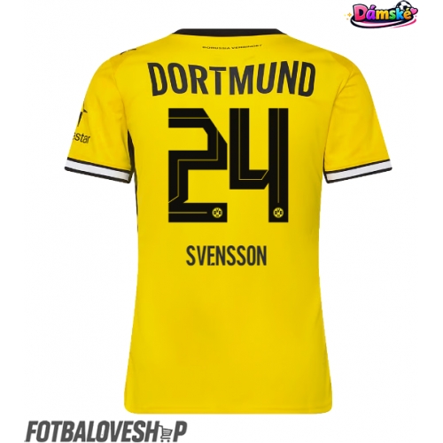 Borussia Dortmund Daniel Svensson #24 Dámské Domácí Dres 2026-27 Krátký Rukáv
