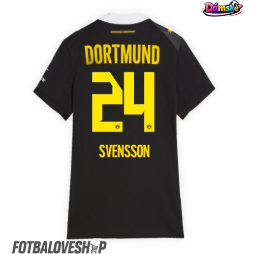 Borussia Dortmund Daniel Svensson #24 Dámské Venkovní Dres 2026-27 Krátký Rukáv