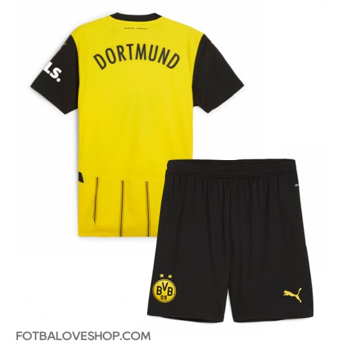 Borussia Dortmund Dětské Domácí Dres 2024-25 Krátký Rukáv (+ trenýrky)