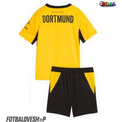 Borussia Dortmund Dětské Domácí Dres 2026-27 Krátký Rukáv (+ trenýrky)