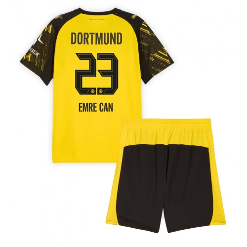 Borussia Dortmund Emre Can #23 Dětské Domácí Dres 2025-26 Krátký Rukáv (+ trenýrky)