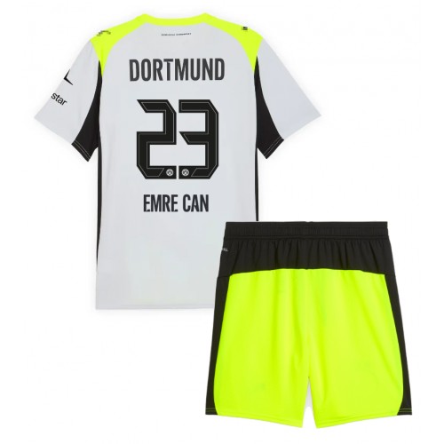 Borussia Dortmund Emre Can #23 Dětské Venkovní Dres 2025-26 Krátký Rukáv (+ trenýrky)