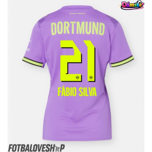 Borussia Dortmund Fabio Silva #21 Dámské Alternativní Dres 2026-27 Krátký Rukáv