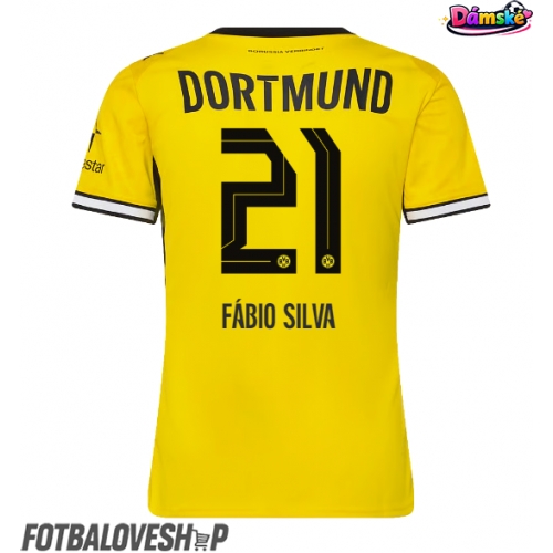 Borussia Dortmund Fabio Silva #21 Dámské Domácí Dres 2026-27 Krátký Rukáv