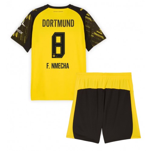 Borussia Dortmund Felix Nmecha #8 Dětské Domácí Dres 2025-26 Krátký Rukáv (+ trenýrky)
