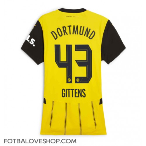 Borussia Dortmund Jamie Bynoe-Gittens #43 Dámské Domácí Dres 2024-25 Krátký Rukáv