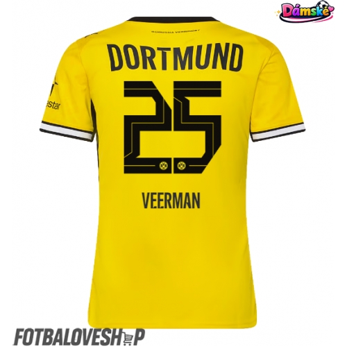 Borussia Dortmund Joey Veerman #25 Dámské Domácí Dres 2026-27 Krátký Rukáv