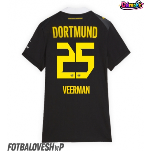 Borussia Dortmund Joey Veerman #25 Dámské Venkovní Dres 2026-27 Krátký Rukáv