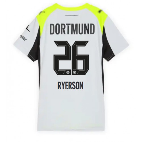 Borussia Dortmund Julian Ryerson #26 Dámské Venkovní Dres 2025-26 Krátký Rukáv