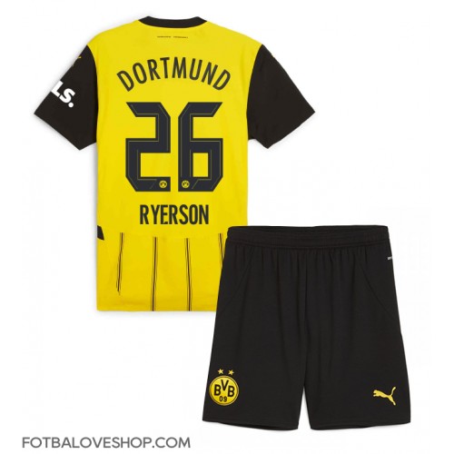 Borussia Dortmund Julian Ryerson #26 Dětské Domácí Dres 2024-25 Krátký Rukáv (+ trenýrky)