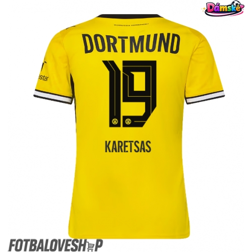 Borussia Dortmund Konstantinos Karetsas #19 Dámské Domácí Dres 2026-27 Krátký Rukáv