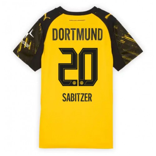 Borussia Dortmund Marcel Sabitzer #20 Dámské Domácí Dres 2025-26 Krátký Rukáv