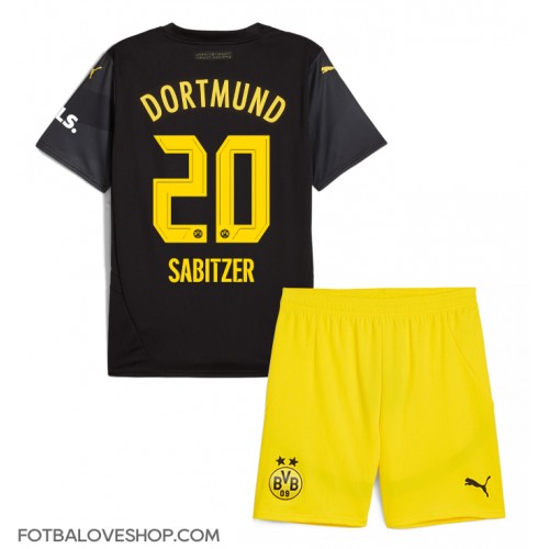 Borussia Dortmund Marcel Sabitzer #20 Dětské Venkovní Dres 2024-25 Krátký Rukáv (+ trenýrky)