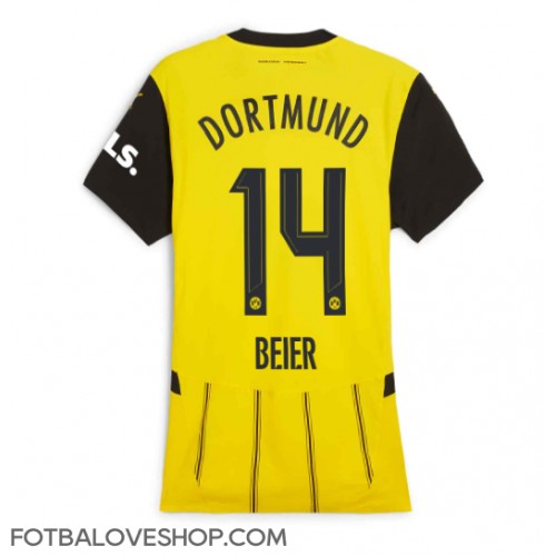Borussia Dortmund Maximilian Beier #14 Dámské Domácí Dres 2024-25 Krátký Rukáv