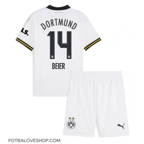 Borussia Dortmund Maximilian Beier #14 Dětské Alternativní Dres 2024-25 Krátký Rukáv (+ trenýrky)