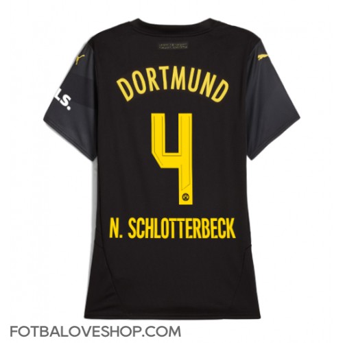 Borussia Dortmund Nico Schlotterbeck #4 Dámské Venkovní Dres 2024-25 Krátký Rukáv
