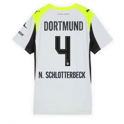 Borussia Dortmund Nico Schlotterbeck #4 Dámské Venkovní Dres 2025-26 Krátký Rukáv