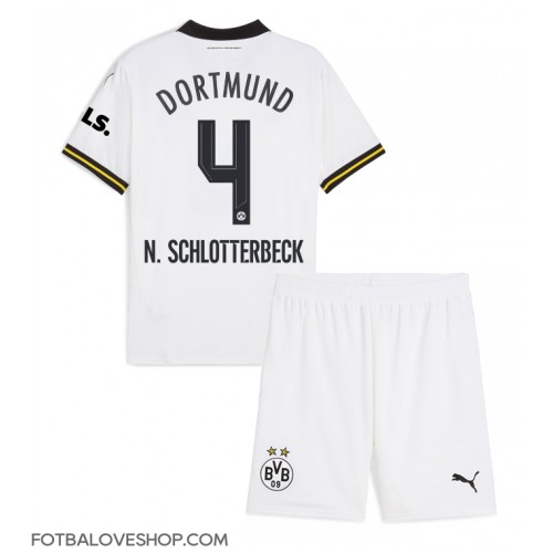 Borussia Dortmund Nico Schlotterbeck #4 Dětské Alternativní Dres 2024-25 Krátký Rukáv (+ trenýrky)