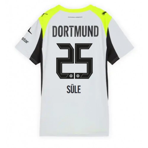 Borussia Dortmund Niklas Sule #25 Dámské Venkovní Dres 2025-26 Krátký Rukáv