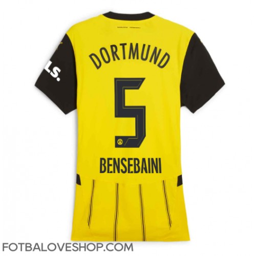 Borussia Dortmund Ramy Bensebaini #5 Dámské Domácí Dres 2024-25 Krátký Rukáv