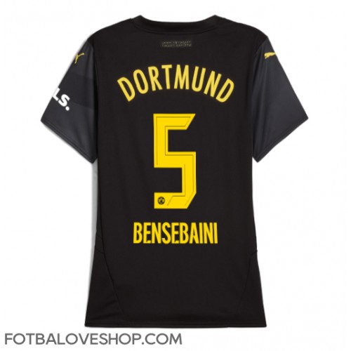 Borussia Dortmund Ramy Bensebaini #5 Dámské Venkovní Dres 2024-25 Krátký Rukáv