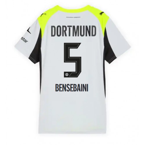 Borussia Dortmund Ramy Bensebaini #5 Dámské Venkovní Dres 2025-26 Krátký Rukáv