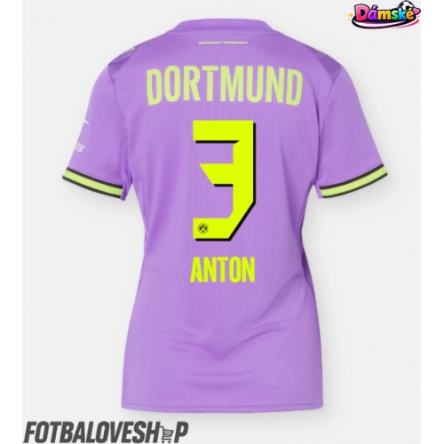 Borussia Dortmund Waldemar Anton #3 Dámské Alternativní Dres 2026-27 Krátký Rukáv