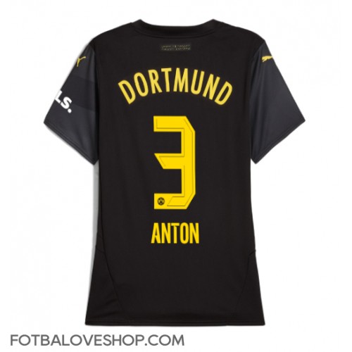 Borussia Dortmund Waldemar Anton #3 Dámské Venkovní Dres 2024-25 Krátký Rukáv