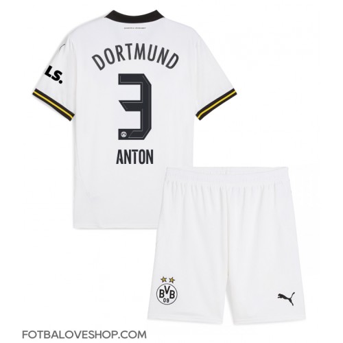 Borussia Dortmund Waldemar Anton #3 Dětské Alternativní Dres 2024-25 Krátký Rukáv (+ trenýrky)