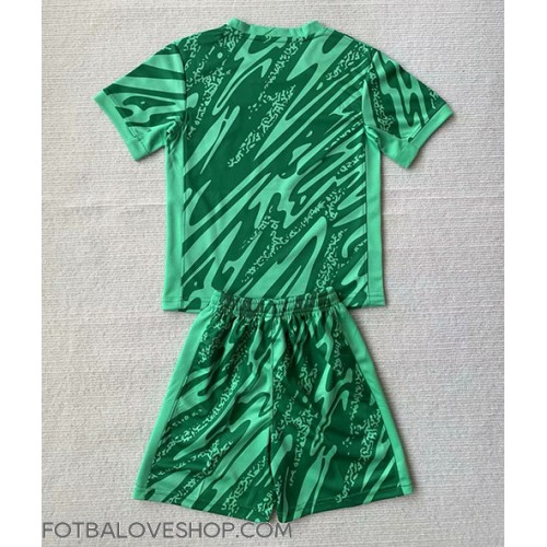 Brazílie Brankářské Dětské Domácí Dres Copa America 2024 Krátký Rukáv (+ trenýrky)