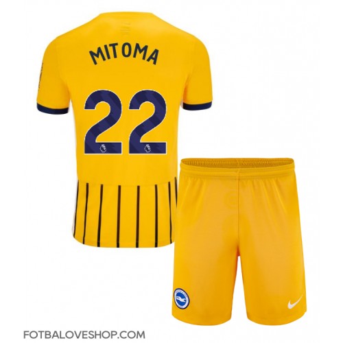 Brighton Kaoru Mitoma #22 Dětské Venkovní Dres 2024-25 Krátký Rukáv (+ trenýrky)