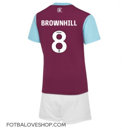 Burnley Josh Brownhill #8 Dětské Domácí Dres 2024-25 Krátký Rukáv (+ trenýrky)