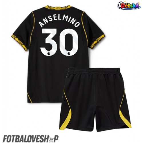 Chelsea Aaron Anselmino #30 Dětské Venkovní Dres 2026-27 Krátký Rukáv (+ trenýrky)