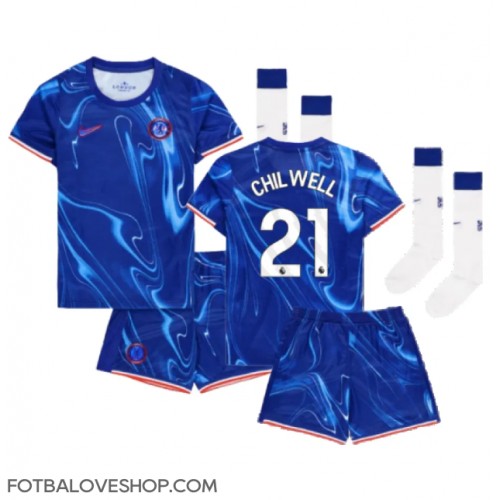 Chelsea Ben Chilwell #21 Dětské Domácí Dres 2024-25 Krátký Rukáv (+ trenýrky)