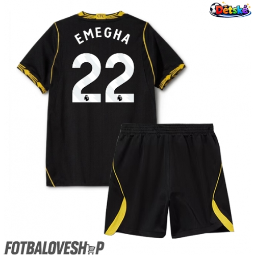 Chelsea Emmanuel Emegha #22 Dětské Venkovní Dres 2026-27 Krátký Rukáv (+ trenýrky)