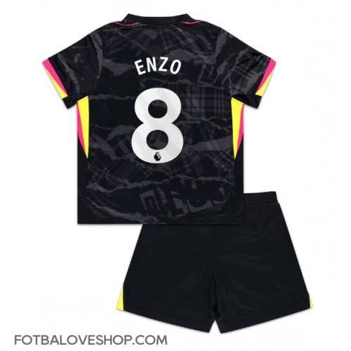 Chelsea Enzo Fernandez #8 Dětské Alternativní Dres 2024-25 Krátký Rukáv (+ trenýrky)