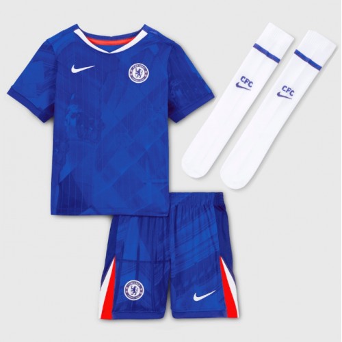 Chelsea Enzo Fernandez #8 Dětské Domácí Dres 2025-26 Krátký Rukáv (+ trenýrky)