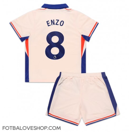 Chelsea Enzo Fernandez #8 Dětské Venkovní Dres 2024-25 Krátký Rukáv (+ trenýrky)