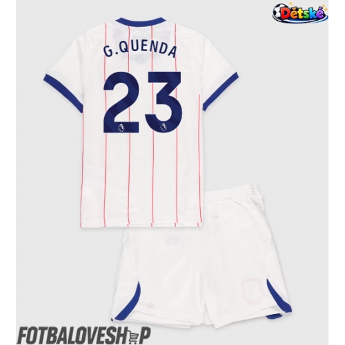 Chelsea Geovany Quenda #23 Dětské Alternativní Dres 2026-27 Krátký Rukáv (+ trenýrky)
