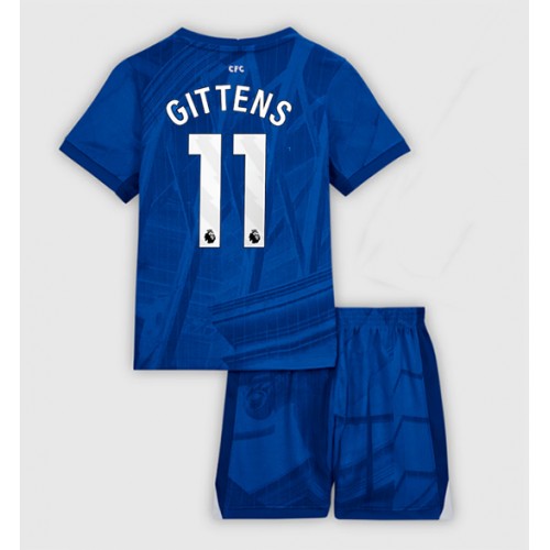 Chelsea Jamie Gittens #11 Dětské Domácí Dres 2025-26 Krátký Rukáv (+ trenýrky)