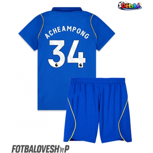 Chelsea Josh Acheampong #34 Dětské Domácí Dres 2026-27 Krátký Rukáv (+ trenýrky)