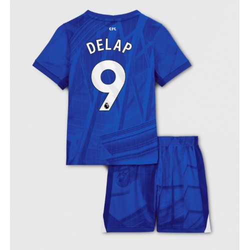 Chelsea Liam Delap #9 Dětské Domácí Dres 2025-26 Krátký Rukáv (+ trenýrky)