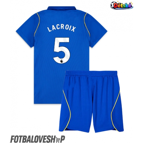 Chelsea Maxence Lacroix #5 Dětské Domácí Dres 2026-27 Krátký Rukáv (+ trenýrky)